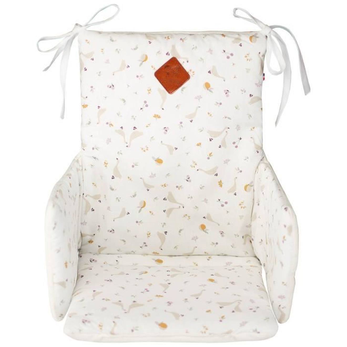 Sevira kids - Coussin De Chaise Haute Bébé Sidonia Blanc