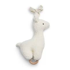 Jouet-Peluche Musicale Lama Off-White Jollein - Creme - 14 X 7 cm - Bébé - Blanc