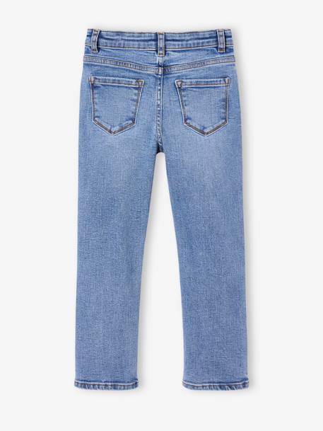Jean fille slim morphologik tour de hanches medium bleached+bleu foncé+gris+stone 17 - vertbaudet enfant 