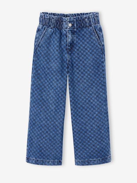 VERTBAUDET Tregging Large Fille En Denim Bleu Clair 6A - Confort Et Style Pour Toutes Les Occasions