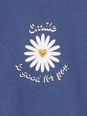 Sweat-shirt Fille Vertbaudet - Col Rond, Manches Longues - Imprimé Basique - 80% Coton, 20% Polyester - Confy Et Style