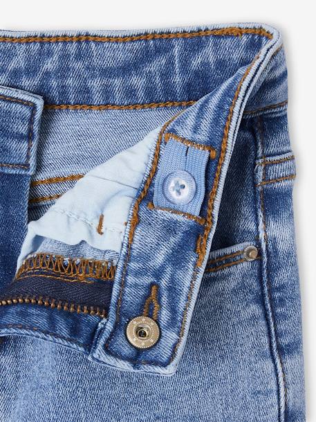 Jean fille slim morphologik tour de hanches medium bleached+bleu foncé+gris+stone 19 - vertbaudet enfant 