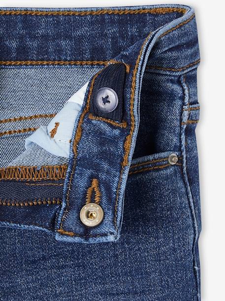 Jean fille slim morphologik tour de hanches medium bleached+bleu foncé+gris+stone 8 - vertbaudet enfant 