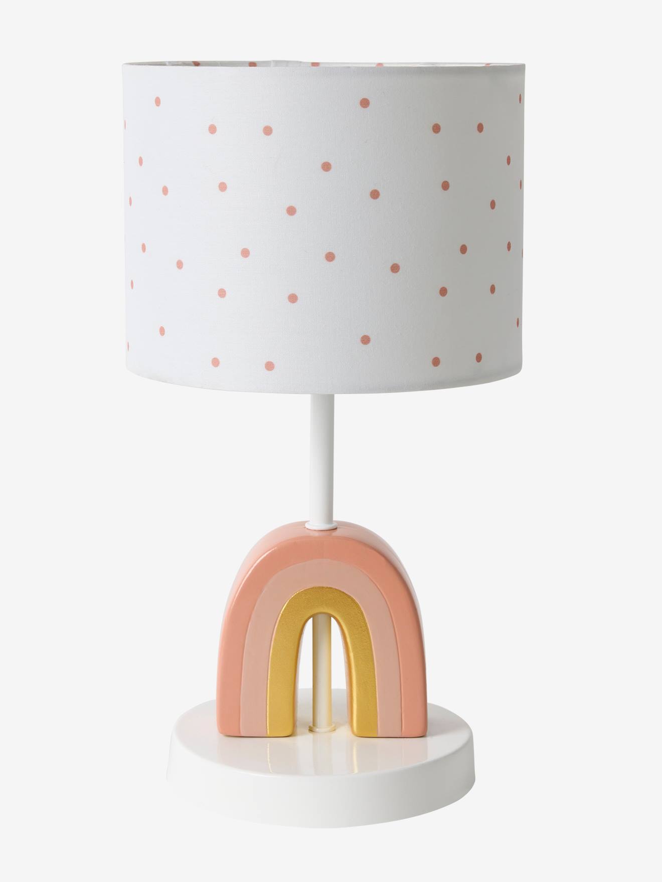 Lampe de chevet pied Arc-en-ciel rose
