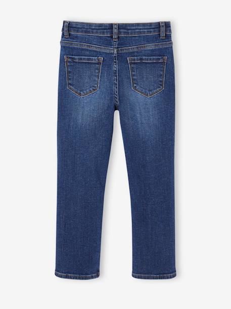 Jean fille slim morphologik tour de hanches medium bleached+bleu foncé+gris+stone 6 - vertbaudet enfant 