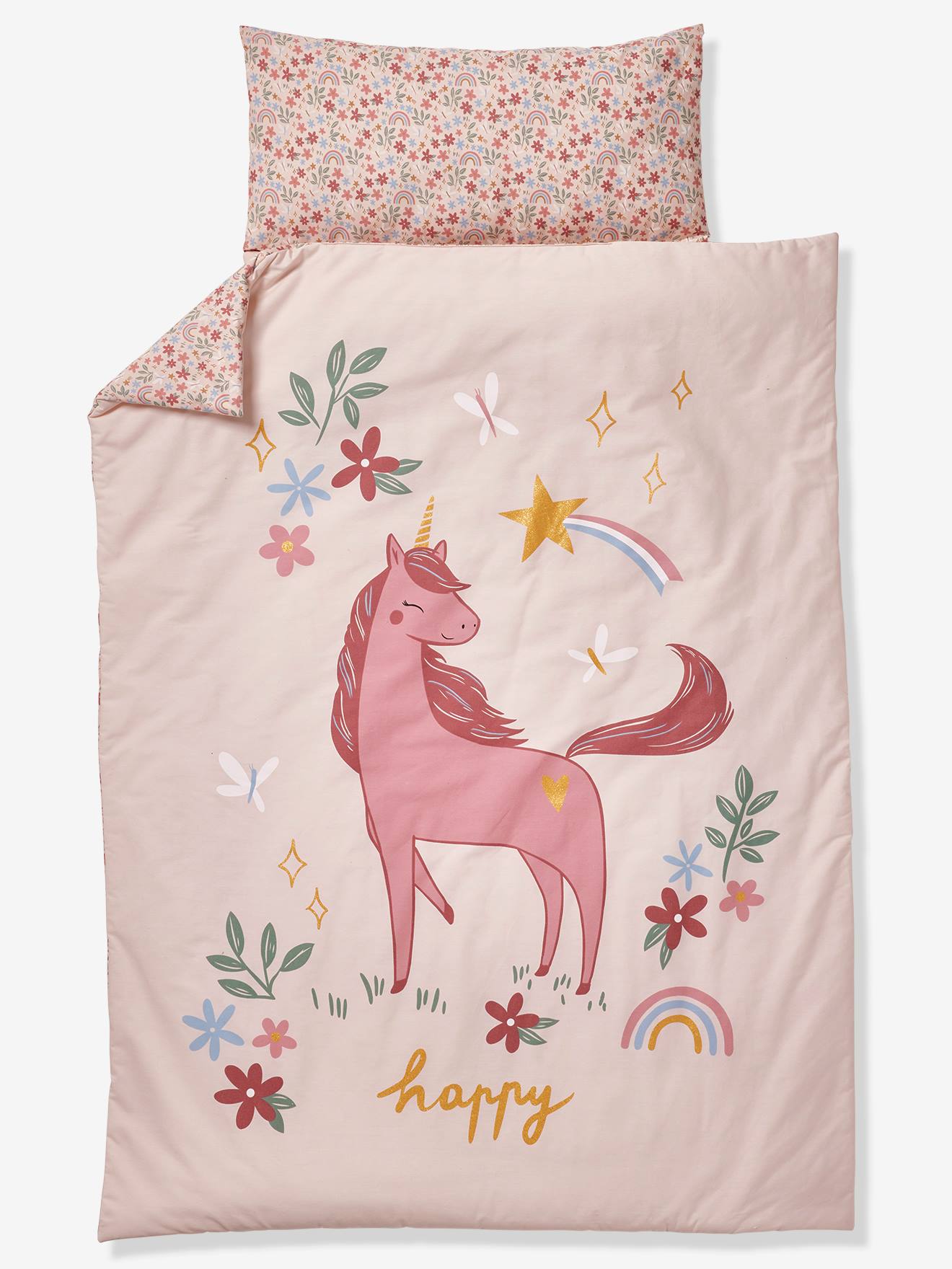 Couchage de sieste maternelle personnalisable MINILI FÉÉRIE rose