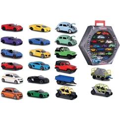 Jouet-Coffret 20 véhicules Majorette - Collections Street Car, SOS, Racing - Multicolore - Intérieur - MAJO SET 20PCS