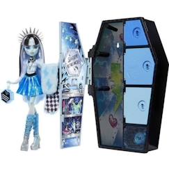 Jouet-Poupons et poupées-Monster High-Coffret Monstrueux Secrets Frankie Stein Look Irisé HNF75