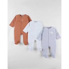 -Ensemble de 3 Pyjamas Bébé en Jersey de Coton