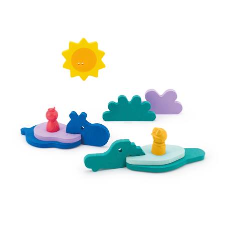 Puzzle de bain Friends - BLEU+BLEU+vert 19 - vertbaudet enfant 