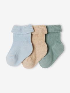 -Lot 3 paires de chaussettes bébé unies