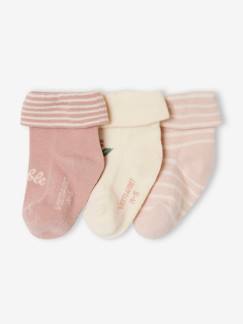 -Lot de 3 paires de chaussettes "adorable" bébé fille