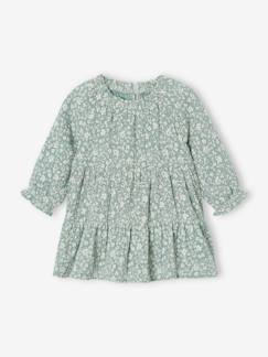 -Robe à volants bébé fille en gaze de coton