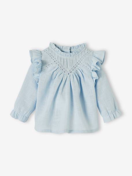 Bébé-Blouse volantée bébé en tissu flammé