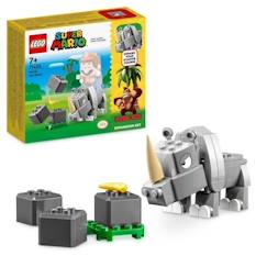 -LEGO® Super Mario 71420 Ensemble d'Extension Rambi le Rhinocéros, Jouet à Combiner avec un Pack de démarrage