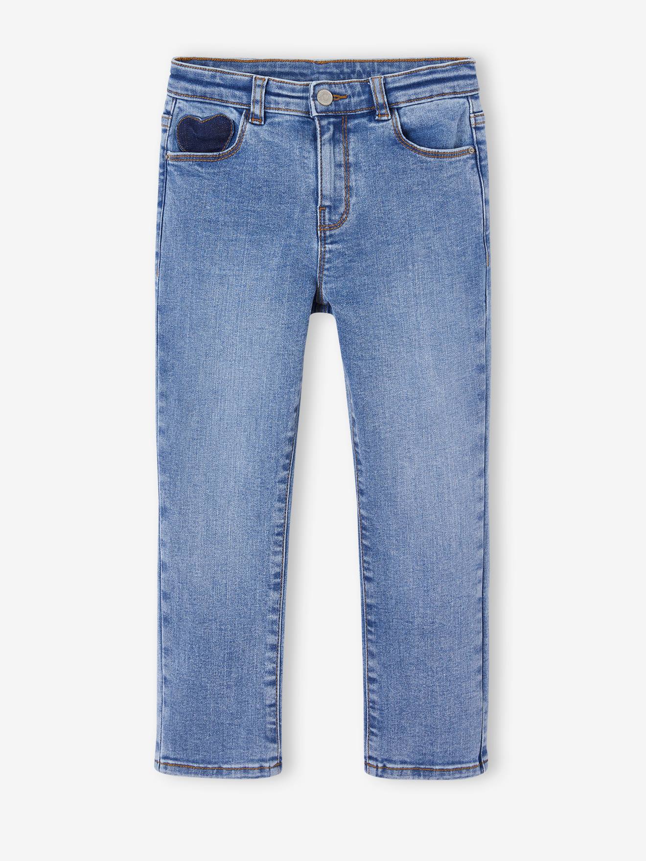 Jean slim morpho large fille bleu moyen