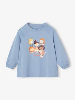 -T-shirt motif "Girl's gang" manches 3/4 fille