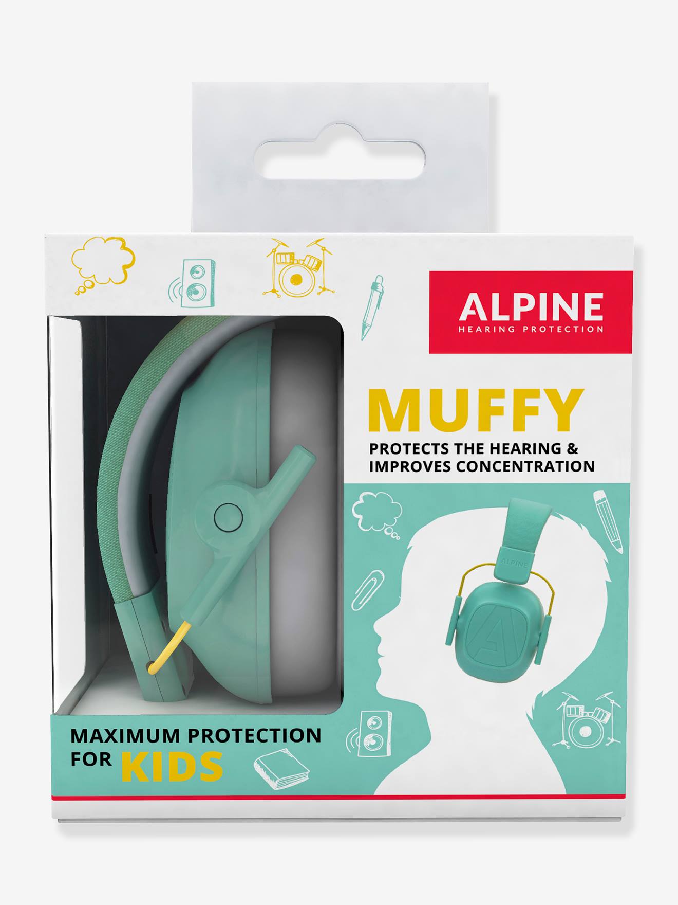 Casque antibruit Muffy kids menthe (Alpine) - Image 2