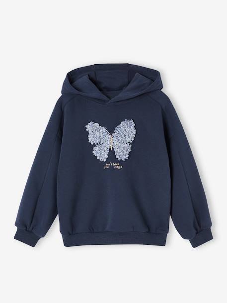 Fille-Sweat à capuche motif fantaisie fille