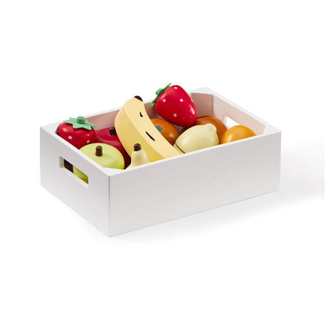 Kids Concept - Cagette De Fruits Mélangés Kid's Hub - Dinette - Cuisine - Marchand - Enfant - Kids Concept Blanc