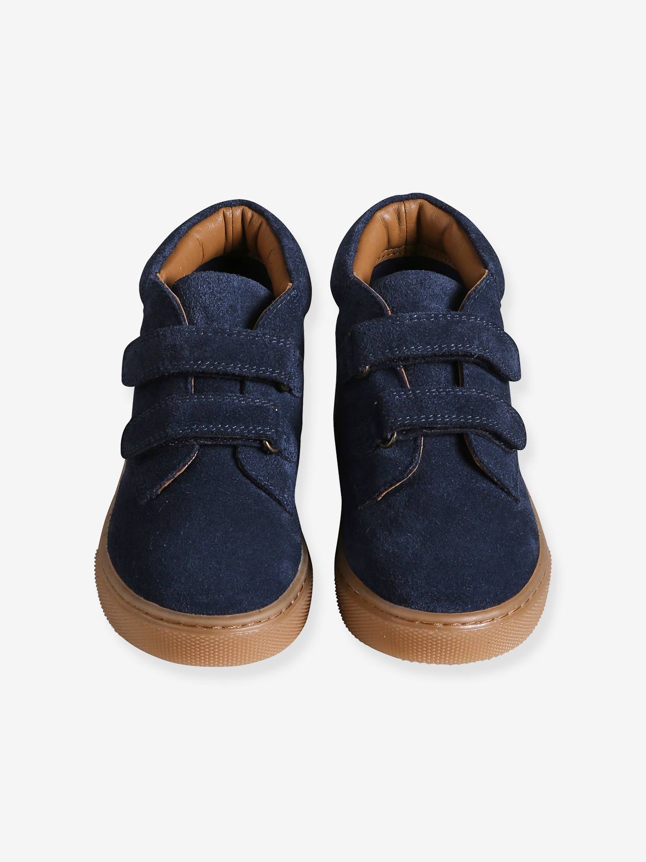 Baskets Montantes Enfant Garçon VERTBAUDET - Synthétique Fourré - Lacet élastique + Scratch - Chaussures Hiver Chaudes