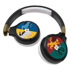 Jouet-HARRY POTTER - Casque 2 en 1 Bluetooth® - Filaire confortable et pliable pour enfants avec limitation de son - LEXIBOOK