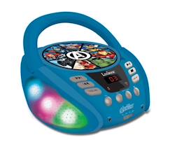 Jouet-Lecteur CD Bluetooth Avengers - Lexibook - Effets Lumineux - Enfant - Bleu