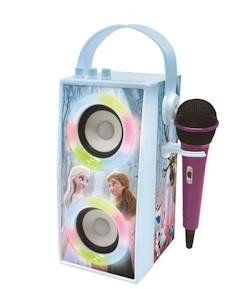 Jouet-Enceinte Karaoké Enfant - LEXIBOOK - La Reine des Neiges - Bluetooth V5.0 - Effets Lumineux