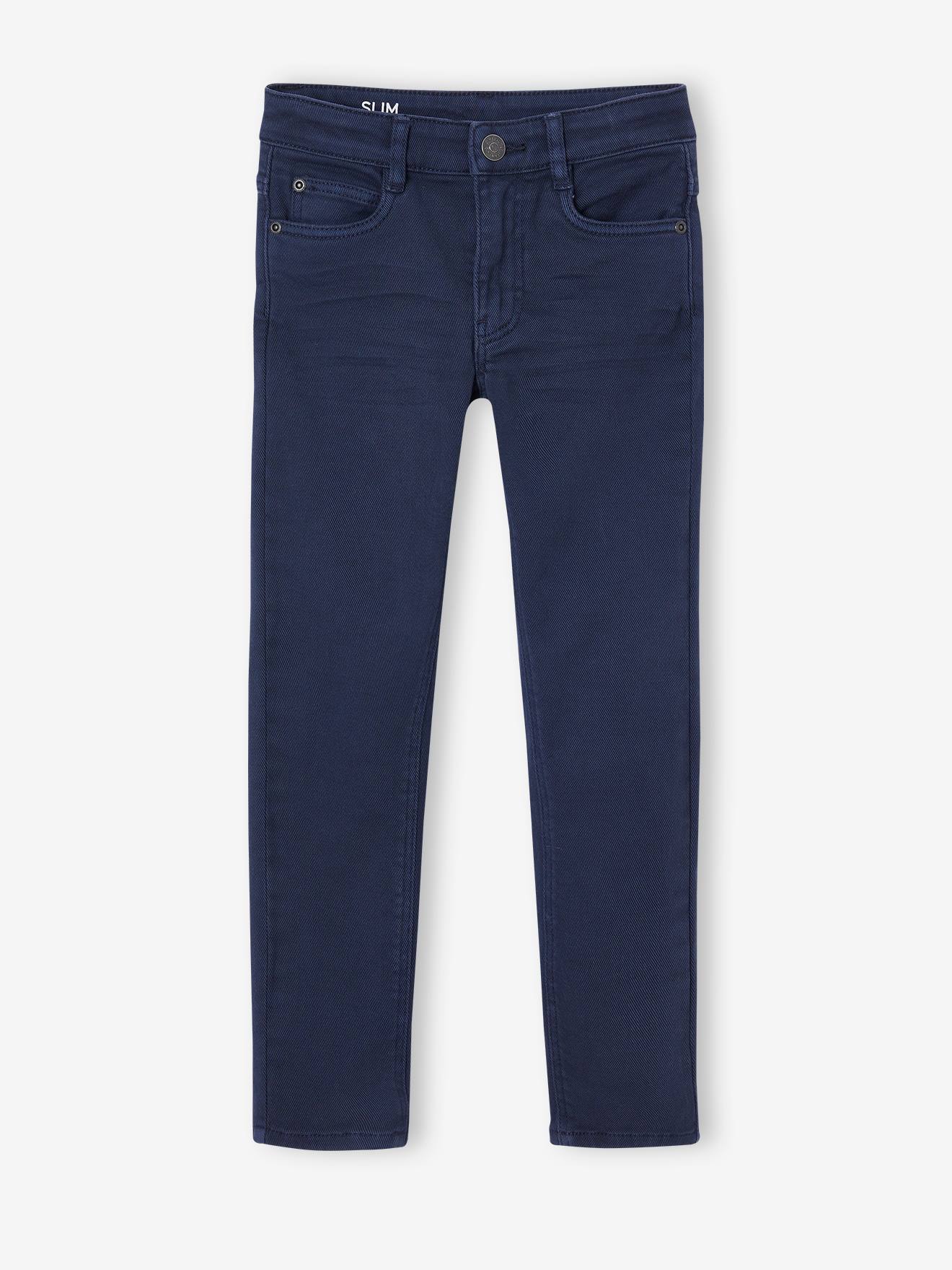 Slim couleur MorphologiK FIN garçon bleu nuit