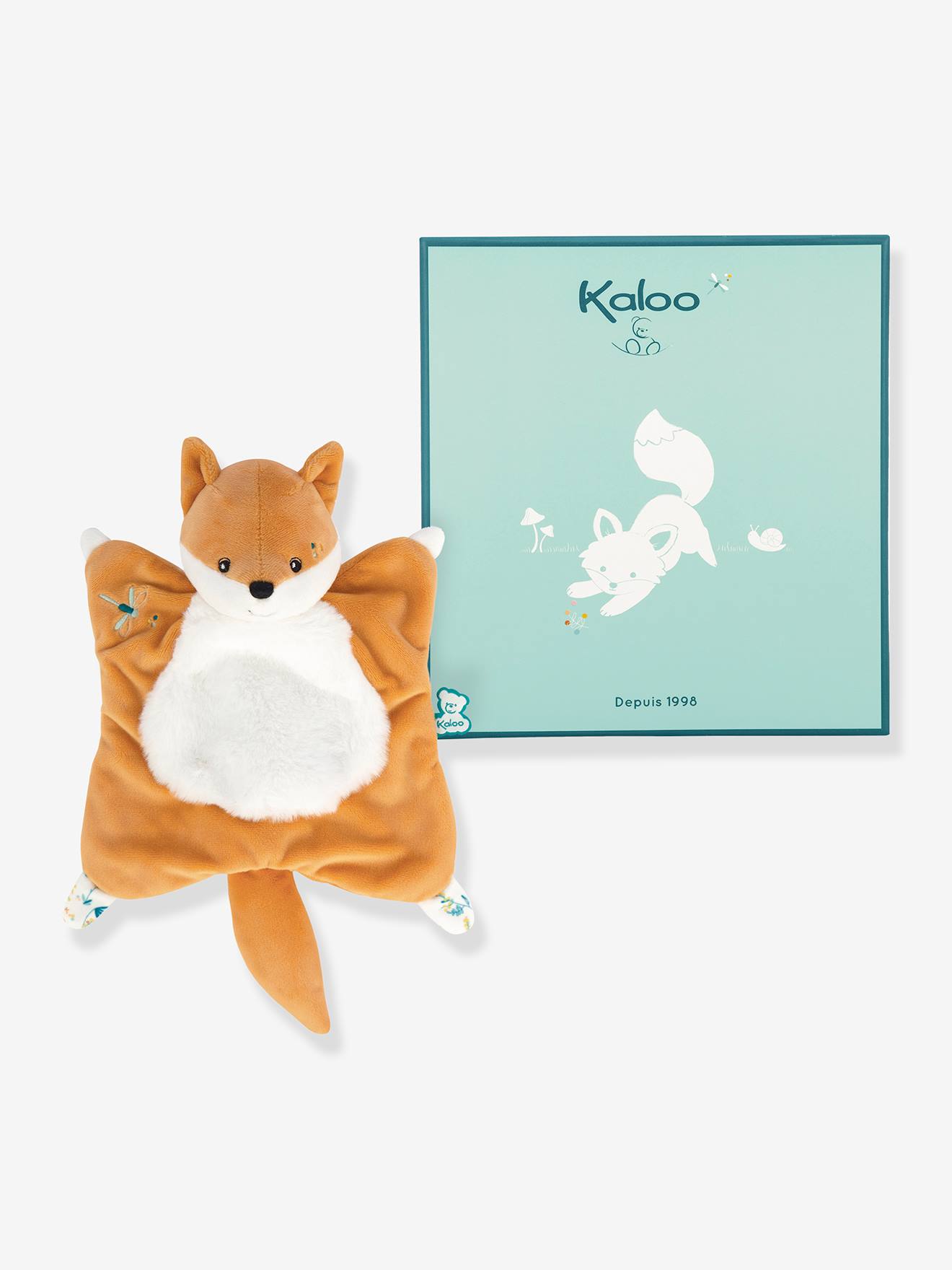 Kaloo - Doudou - Carré - Renard Léonard - 20 cm Kaloo - Doudou - Carré - Renard Léonard - 20 cm