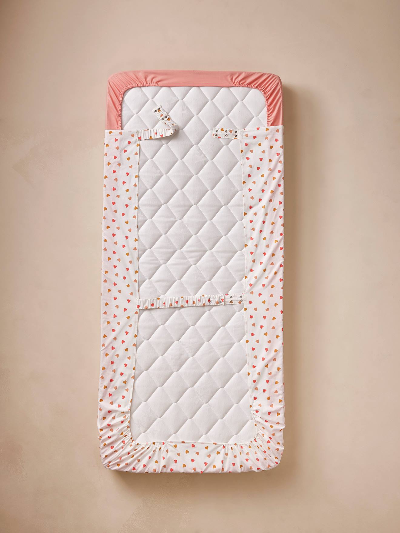 Housse de couette réversible pur coton Mijas floral Housses de couette | Carré Blanc