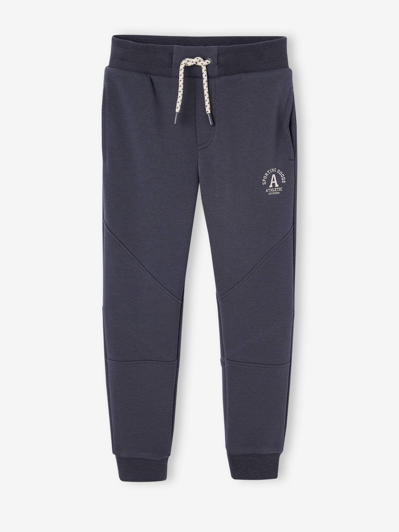 Pantalon jogging Athletic garçon en molleton anthracite
