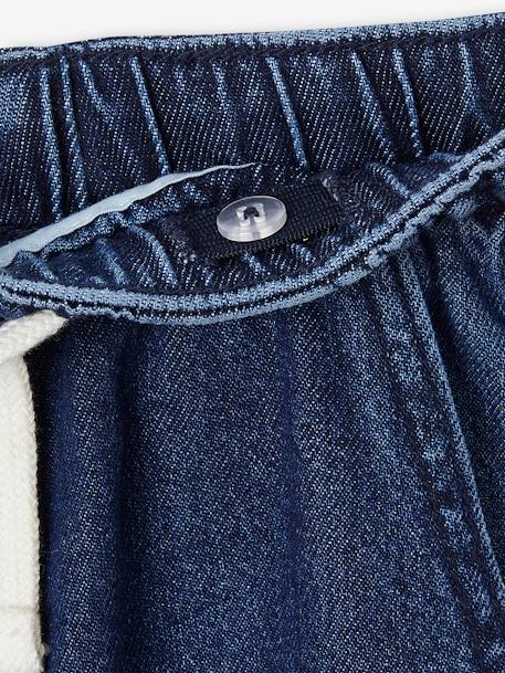 Jean garçon large facile à enfiler denim black+denim bleached+denim brut+gris+stone 25 - vertbaudet enfant 