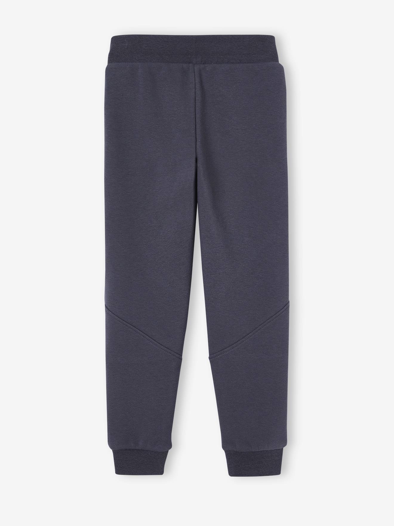 Pantalon jogging Athletic garcon en molleton bleu canard Vertbaudet