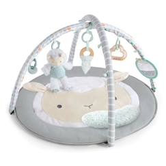 -INGENUITY Tapis de sol éveil évolutif - Petit Mouton - Arche de jeu amovible, 5 jouets sensoriels, peluche mouton, miroir, coussin