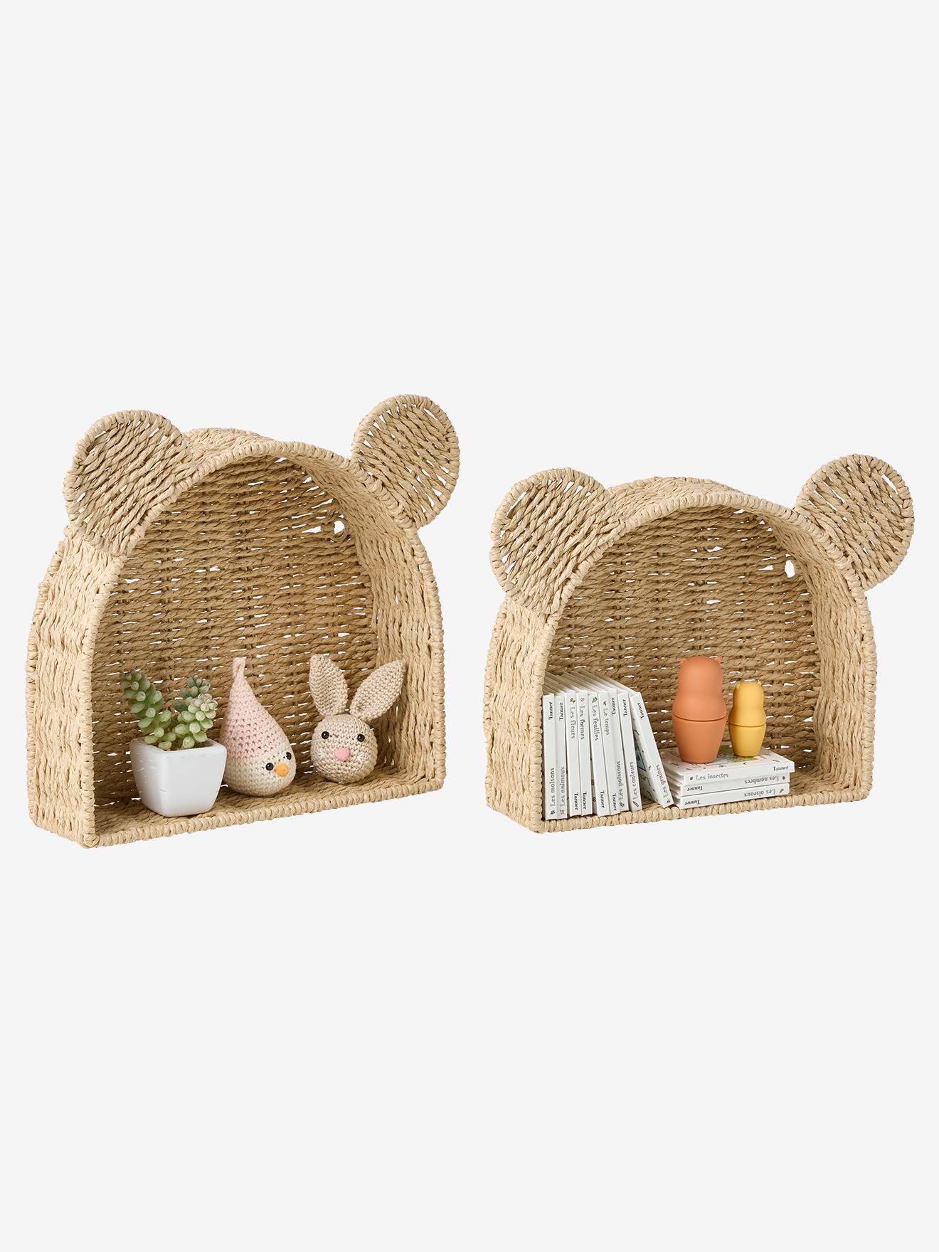 Lot de 2 étagères ourson marron (Vertbaudet) - Image 1