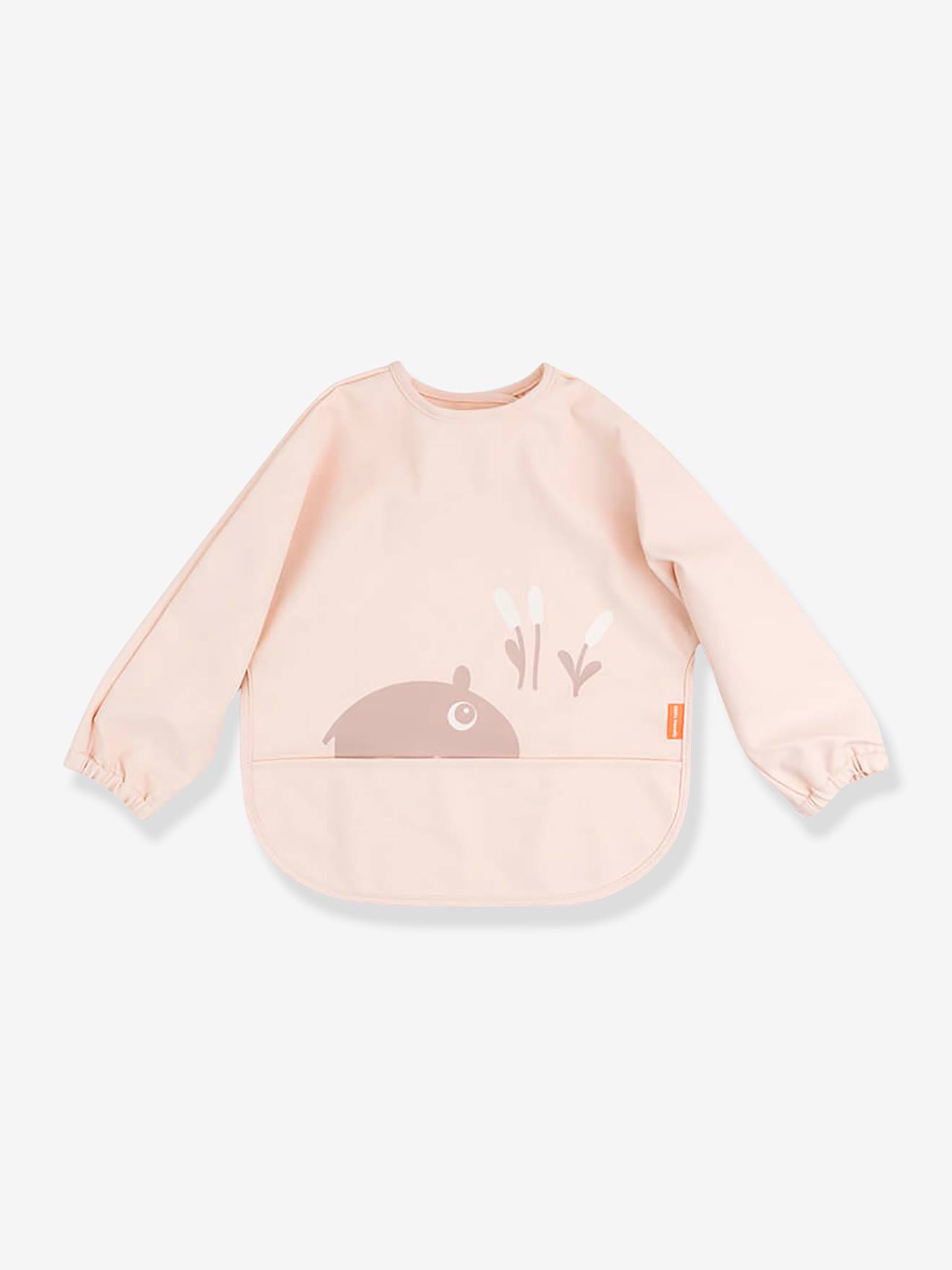 Bavoir à manches avec poche DONE BY DEER blush