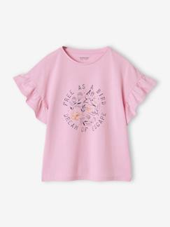 -T-shirt manches courtes à volants fille