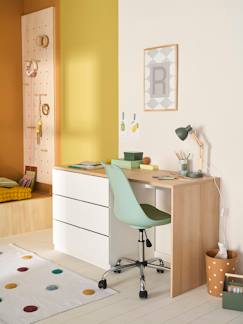 Chambre et rangement-Chambre-Bureau primaire avec commode intégrée