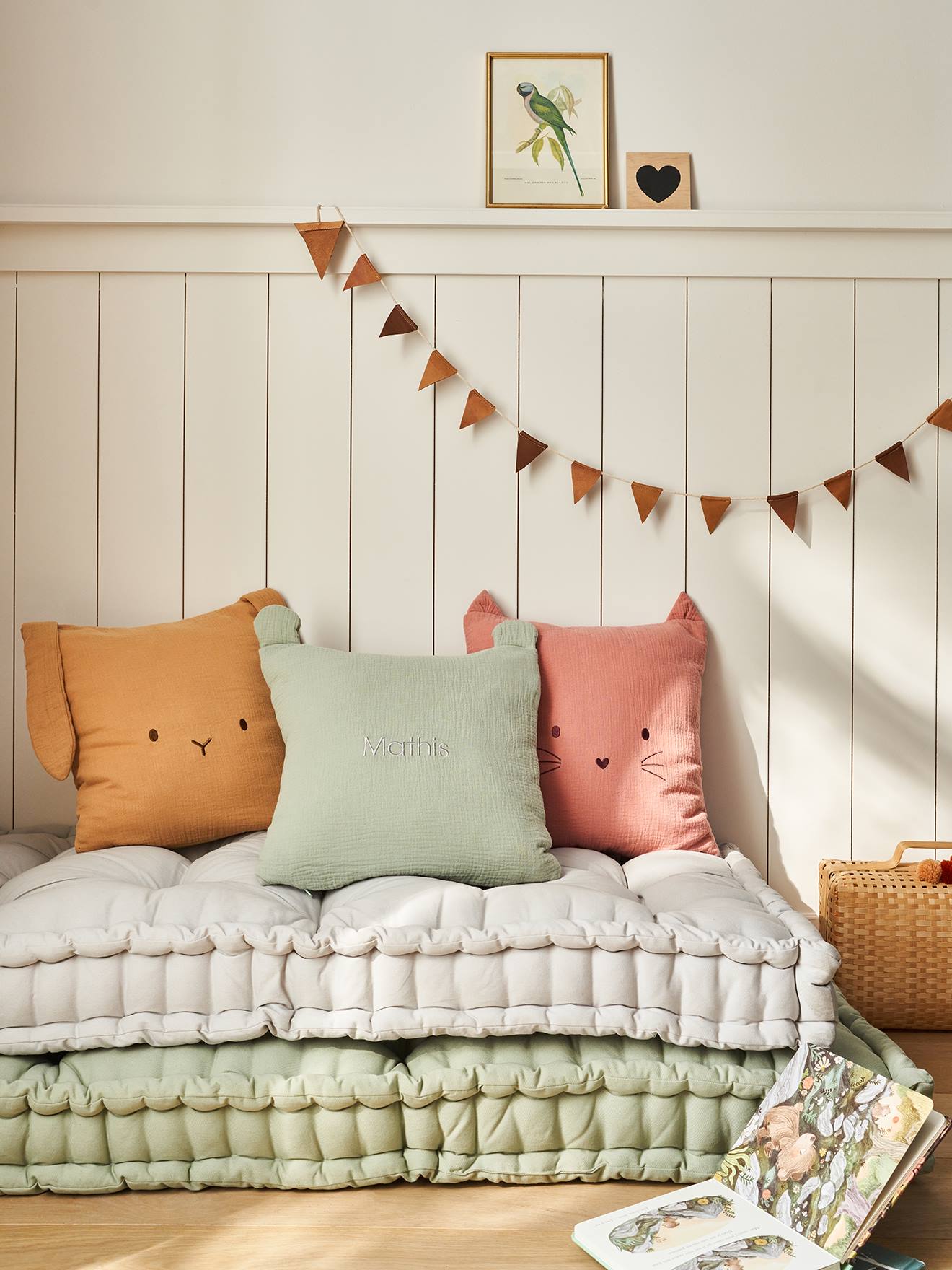 Peignoir Bébé Animal En Gaze De Coton Bio* Personnalisable Rose