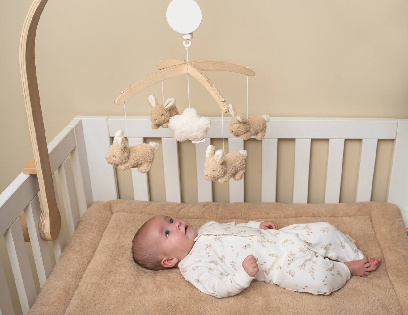 Mobile Musical Baby Bunny - Little Dutch Multicolore