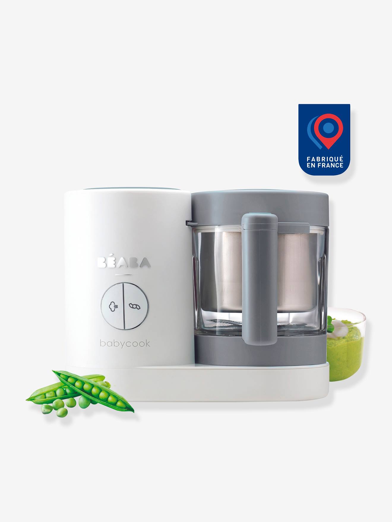 Robot cuiseur 6 en 1 BEABA Babycook Neo gris et blanc