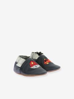 Chaussures-Chaussures bébé 17-26-Chaussons cuir souple bébé Badge Fire 974780 - ©
