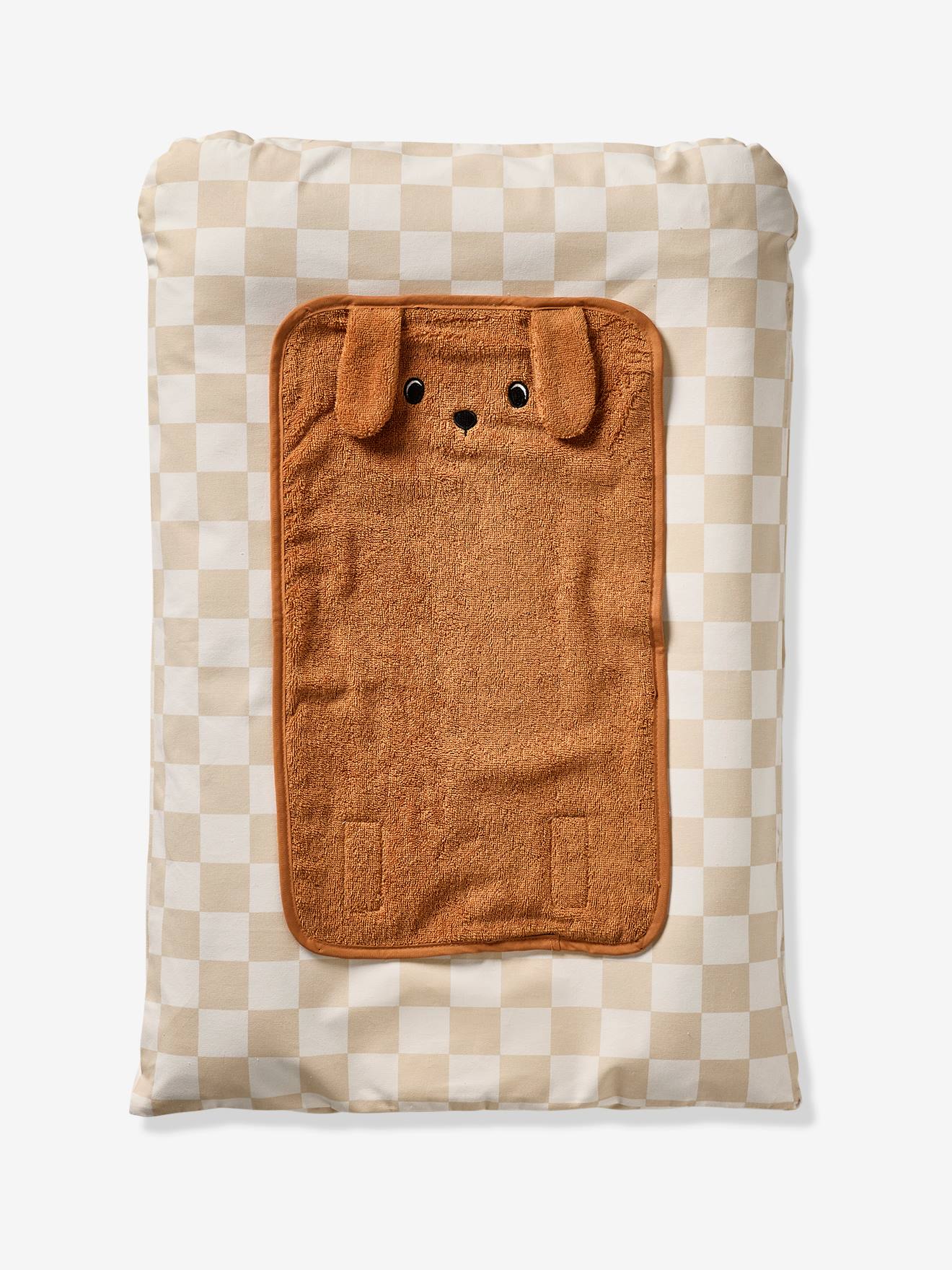 Matelas à langer ACHILLE personnalisable carreaux beige (Vertbaudet) - Image 2