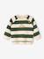 Sweat bébé en molleton rayé bleu+rayé vert+tomette+vert sapin 13 - vertbaudet enfant 