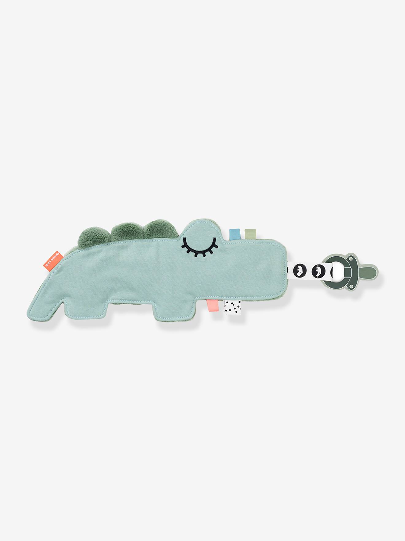 Doudou attache-sucette Croco vert (Done by deer) - Image 2