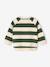 Sweat bébé en molleton rayé bleu+rayé vert+tomette+vert sapin 14 - vertbaudet enfant 