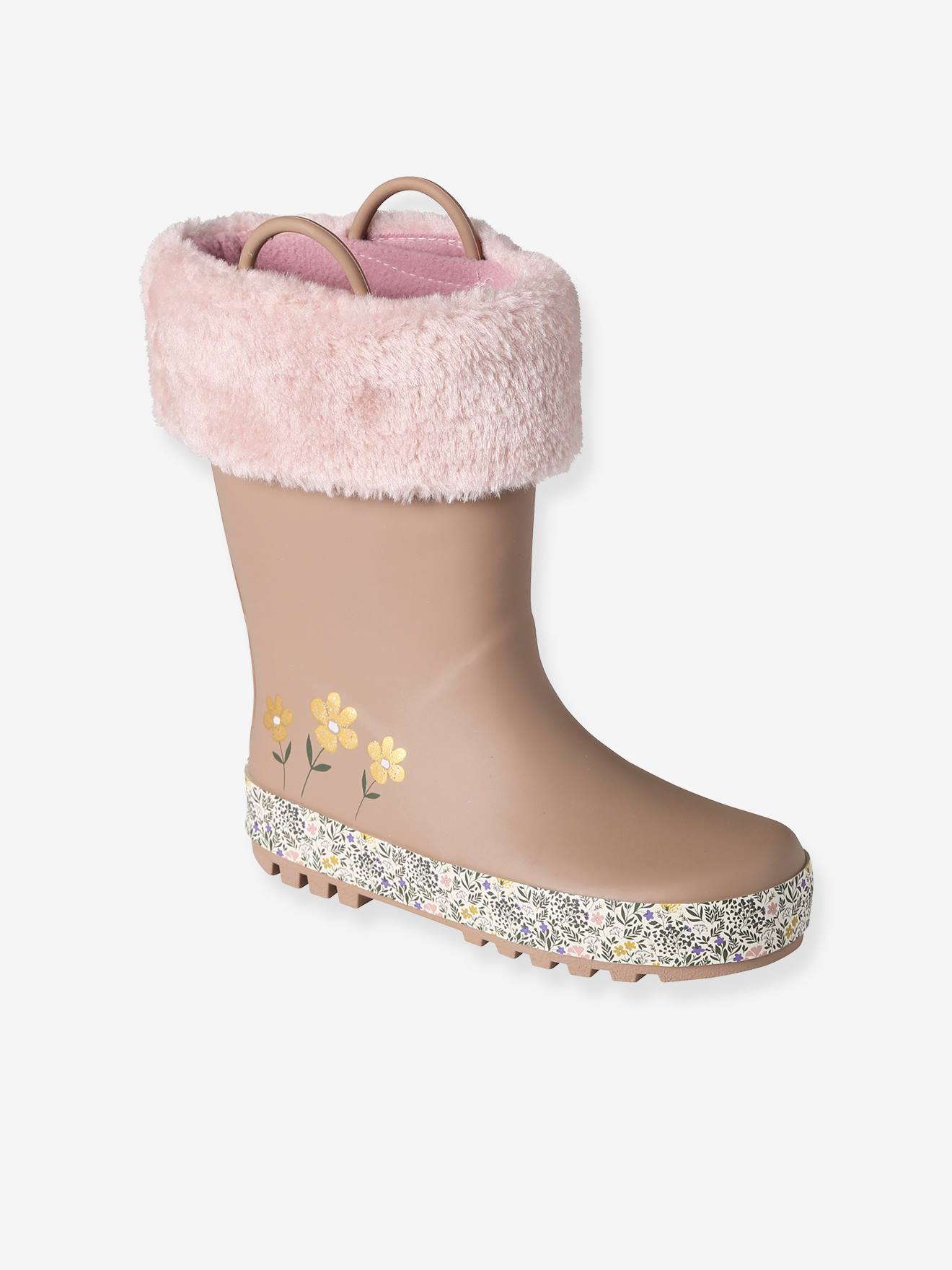 Vertbaudet - Bottes de pluie imprimées fille rose