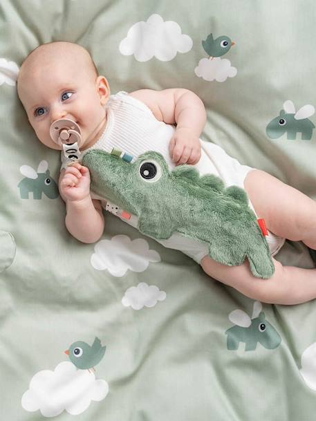 Done by deer - Doudou attache-sucette Croco vert
