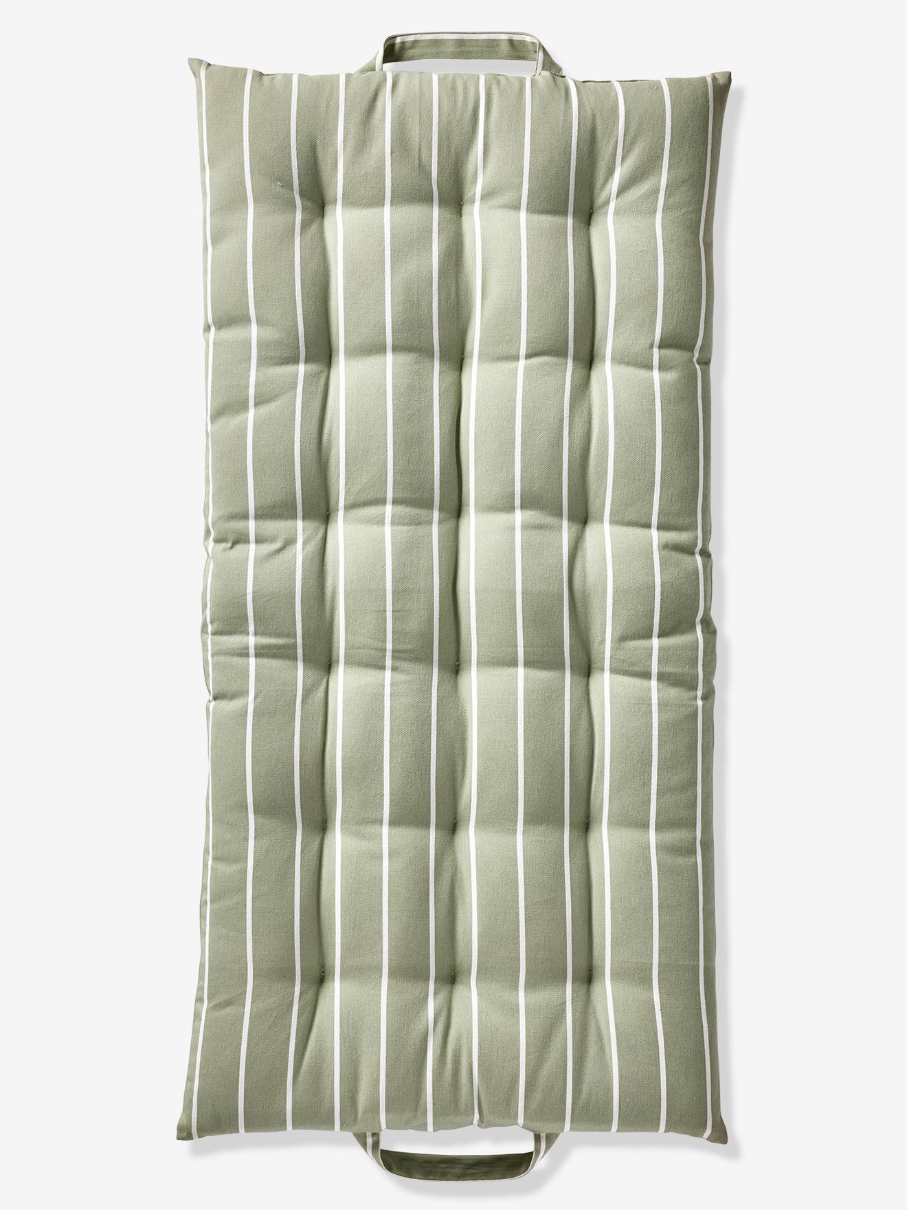 Matelas de sol imprimé avec poignées vert sauge (Vertbaudet) - Image 2